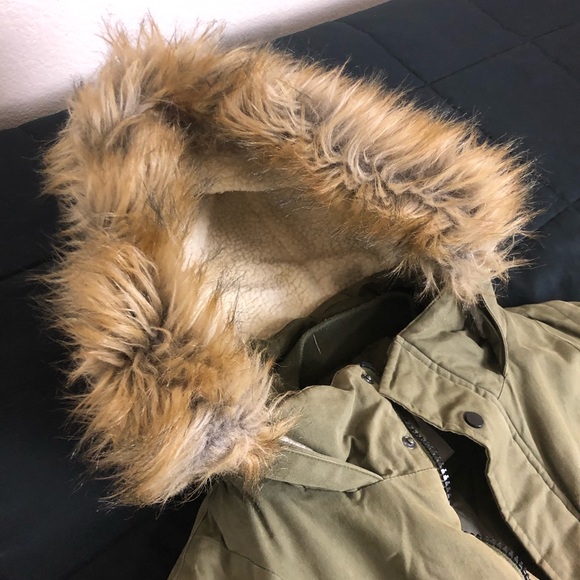 Green Army Winter Parka Luxury - Picture 6 of 10